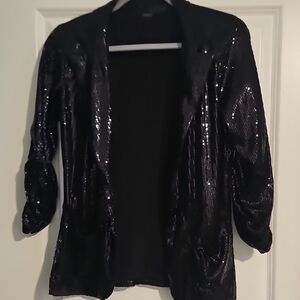 Poof! Black Sequin Jacket